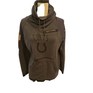⭐️  Nike Indianapolis Colts Salute to Service  Funnel Neck Sweatshirt Size Large